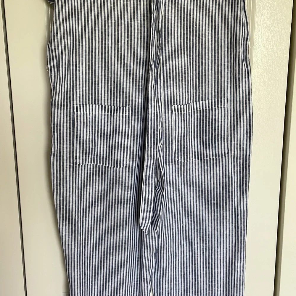Cartonnier Striped Linen Conductor Boiler Jumpsuit 🚂 - Picture 4 of 6